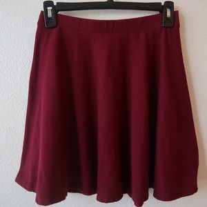 Forever 21 Burgundy Skirt